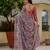 multicolor chinon digital print with mirror saree with blouse