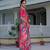 rani pink chinon digital print with mirror saree with blouse
