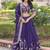  purple embroidered silk lehenga set choli with dupatta