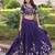  purple embroidered silk lehenga set choli with dupatta