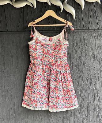 Multicolor printed cotton dress 3