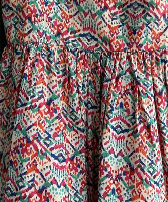 Multicolor printed cotton dress 4
