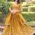  yellow embroidered silk haldi lehenga set choli with dupatta