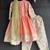 Peach embroidered cotton kurta set