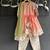 Peach embroidered cotton kurta set
