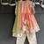 Peach embroidered cotton kurta set