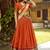 Orange Paithani Style Pure Chanderi Zari Weaving Lehenga Choli with Dupatta     Ready Made (32 to 42)