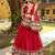 Red Paithani Style Pure Chanderi Zari Weaving Lehenga Choli with Dupatta     Ready Made (32 to 42)