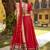 Red Paithani Style Pure Chanderi Zari Weaving Lehenga Choli with Dupatta     Ready Made (32 to 42)