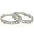 Set of 2 rhodium plated american diamond bangles