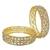Set of 2 gold plated cubic zircon stylish bangles