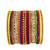 Set of 22 multicolor velvet cz bangle set chuda