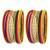 Set of 22 multicolor velvet cz bangle set chuda