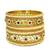 Set of 6 gold plated floral design bridal chuda set