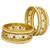 Set of 6 gold plated floral design bridal chuda set