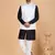 off white art silk 3 piece kurta nehru jacket set for men