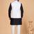Off white art silk 3 piece kurta jacket set for men