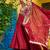 Maroon Vichitra Silk With Rich Embroidered Zari & Thread Work Gown And Duptta