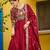 Maroon Vichitra Silk With Rich Embroidered Zari & Thread Work Gown And Duptta