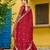 Maroon Vichitra Silk With Rich Embroidered Zari & Thread Work Gown And Duptta