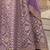  lavender beads work organza lehenga set choli with dupatta