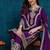 Riva enterprise women's stylish embroidered purple kurta pant with dupatta for festive look