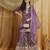 Riva enterprise women's festive wear lavender kurta set with palazzo and embroidered dupatta