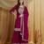 Riva enterprise women's elegant festive wear georgette kurta sharara dupatta set for women