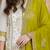 Riva enterprise women's faux georgette fabric zari embroidery kurtaset with dupatta