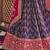  purple zari weaving tissue lehenga set choli with dupatta
