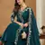 Riva enterprise women's elegant angrakha style anarkali kurti set with embroidered dupatta