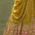 green beads work tissue lehenga set choli with dupatta