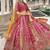Rani Pink Silk Blend Lehenga set choli dupatta