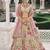Cream Silk Blend Lehenga set choli dupatta