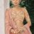 Peach Silk Blend Lehenga set choli dupatta