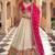  off white embroidered viscose lehenga set choli with dupatta