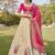 off white beads work tissue lehenga set choli with dupatta