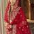 Red  Embroidered Silk Blend Bridal Lehenga set choli dupatta