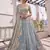 grey silk hand embroidery lehenga choli & dupatta