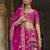 Magenta Pink  Embroidered Silk Blend Bridal Lehenga set choli dupatta