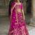 Magenta Pink  Embroidered Silk Blend Bridal Lehenga set choli dupatta
