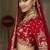 Red  Embroidered Silk Blend Bridal Lehenga set choli dupatta