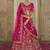 Rani Pink  Embroidered Silk Blend Bridal Lehenga set choli dupatta