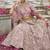 Light pink  Embroidered Silk Blend Bridal Lehenga set choli dupatta