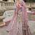 Light pink  Embroidered Silk Blend Bridal Lehenga set choli dupatta