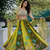 mehendi green georgette lehenga choli with dupatta