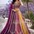 purple faux blooming lehenga choli with dupatta