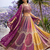 purple faux blooming lehenga choli with dupatta
