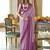 Magenta printed silk blend party contemporary saree