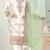 white faux georgette embroidered sequin suit